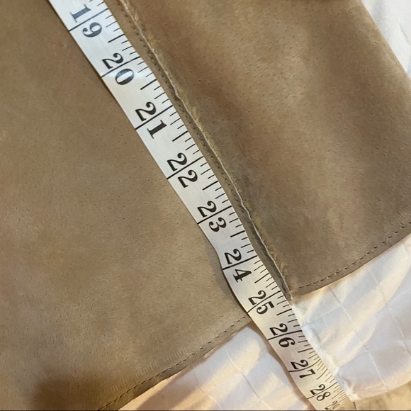 London Fog Vintage Leather Suede Moto Coat Sz Med - Picture 5 of 10